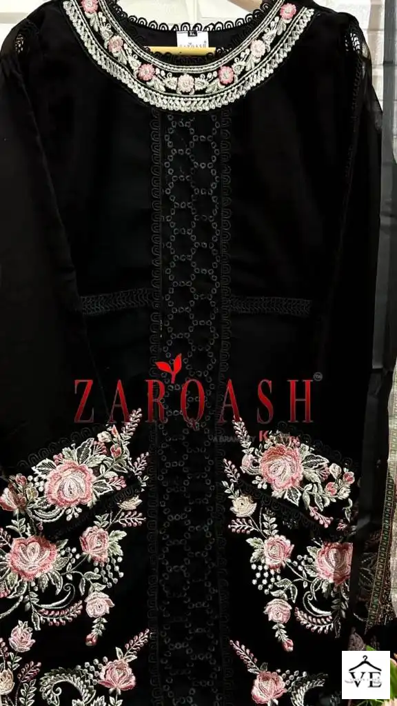 Zarqash Z 146 Heavy Gorgette Wholesale Designer Readymade Pakistani Salwar Suit Catalog — Wholesale Salwar Suits, MPA wholesale from Surat - Gallery Image 6