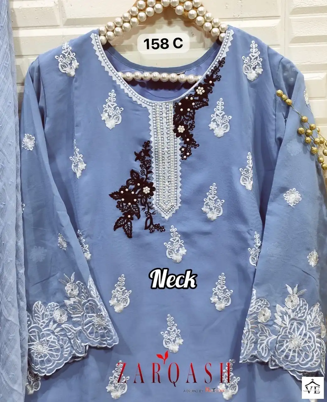 Zarqash Z 158 Heavy Georgette Wholesale Designer Readymade Pakistani Salwar Suit Catalog — Wholesale Salwar Suits, MPA wholesale from Surat - Gallery Image 12