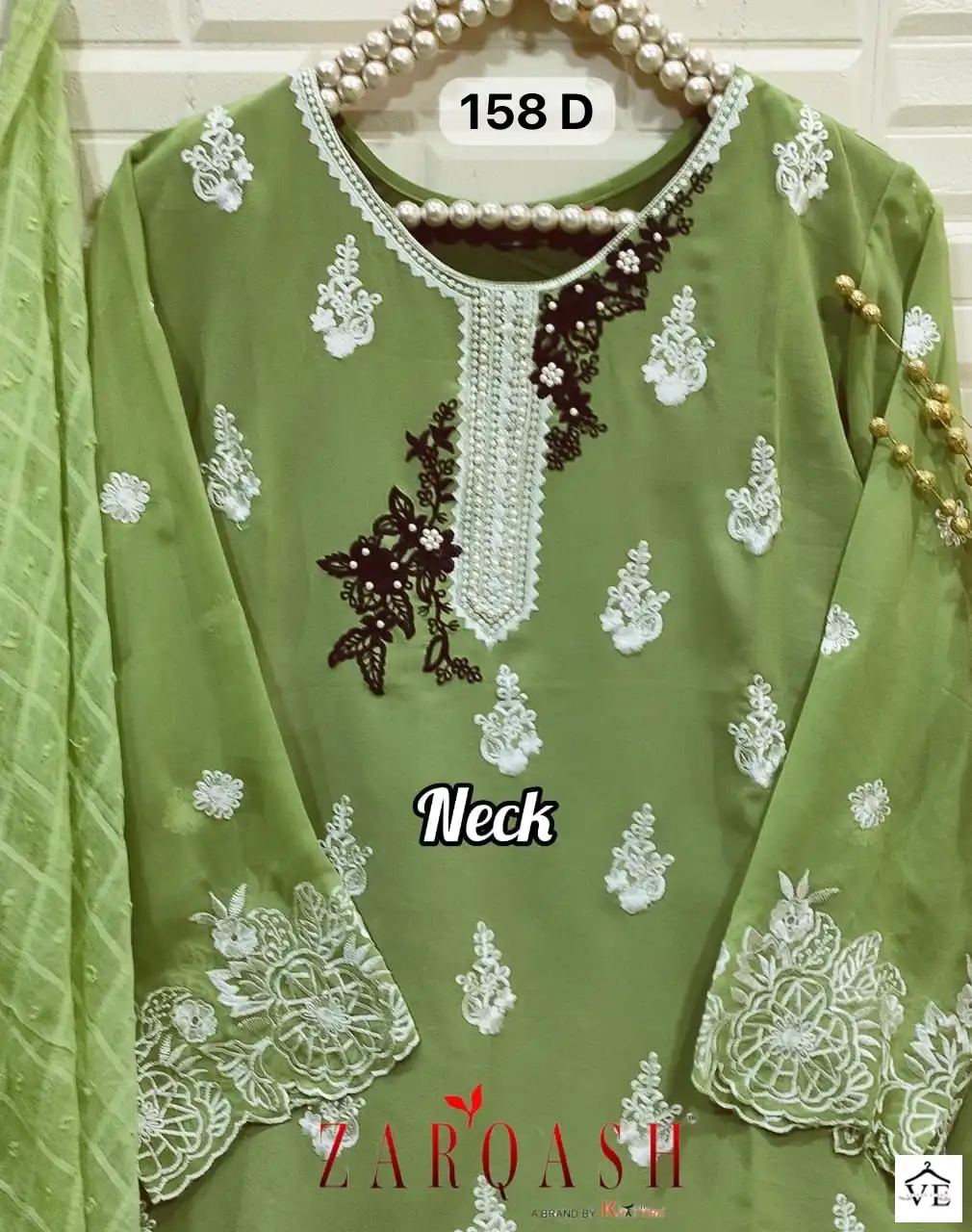Zarqash Z 158 Heavy Georgette Wholesale Designer Readymade Pakistani Salwar Suit Catalog — Wholesale Salwar Suits, MPA wholesale from Surat - Gallery Image 4