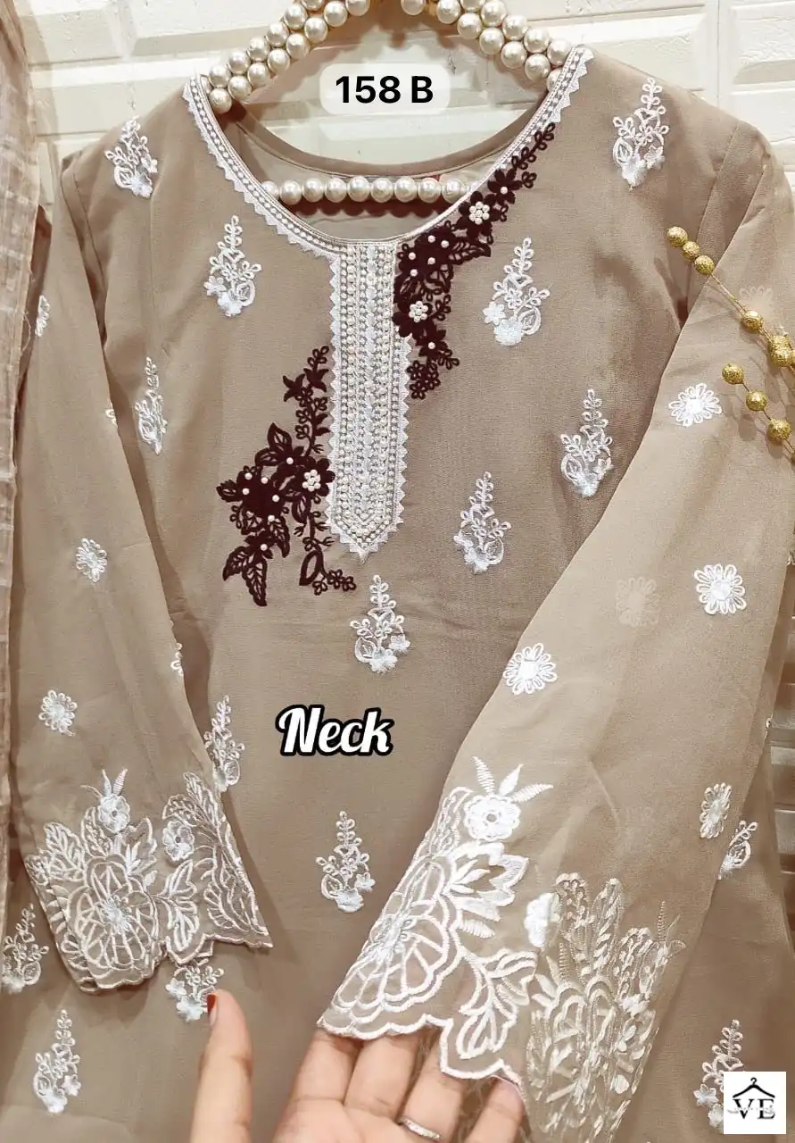 Zarqash Z 158 Heavy Georgette Wholesale Designer Readymade Pakistani Salwar Suit Catalog — Wholesale Salwar Suits, MPA wholesale from Surat - Gallery Image 7