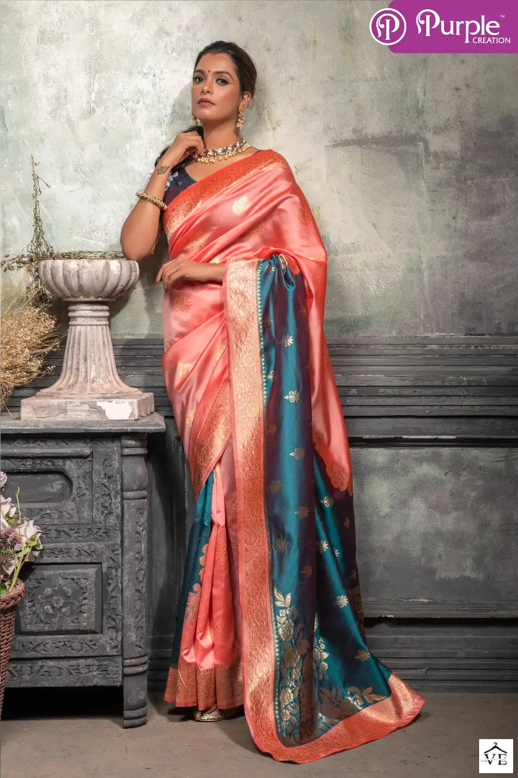 Vardan Ethnic Zari Vol 5 Banarasi Silk Wholesale Sarees Catalog — Wholesale Sarees, MPA wholesale from Surat - Gallery Image 3