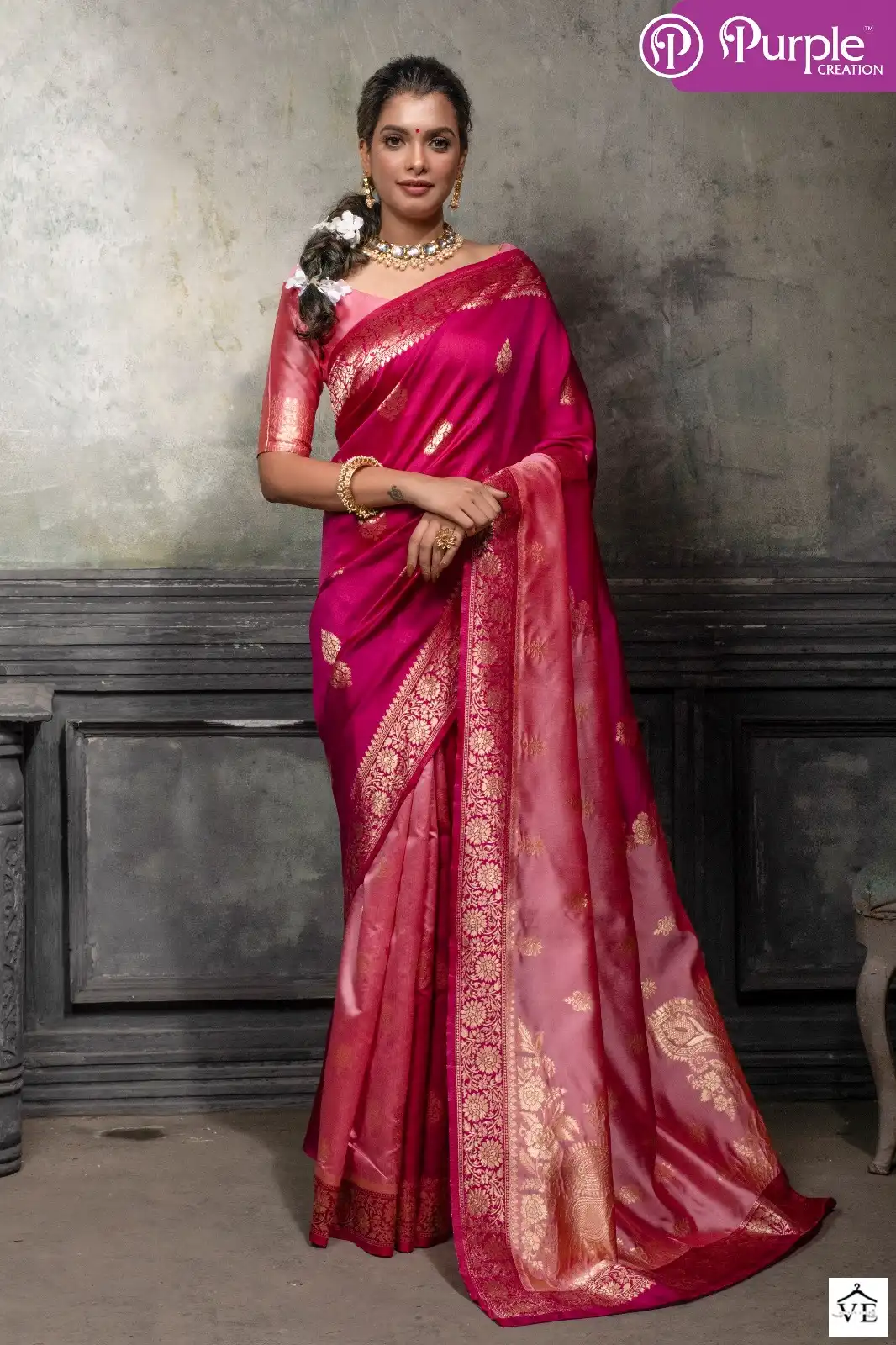 Vardan Ethnic Zari Vol 5 Banarasi Silk Wholesale Sarees Catalog — Wholesale Sarees, MPA wholesale from Surat — view 4