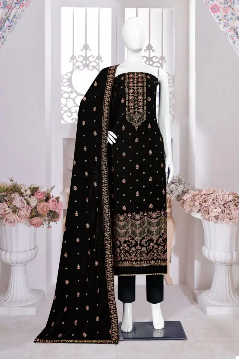 Bipson Zhalak 2317 Pure Viscos Velvet Wholesale Designer Winter Wear Salwar Suit Catalog — Wholesale Salwar Suits, MPA wholesale from Surat - Gallery Image 3