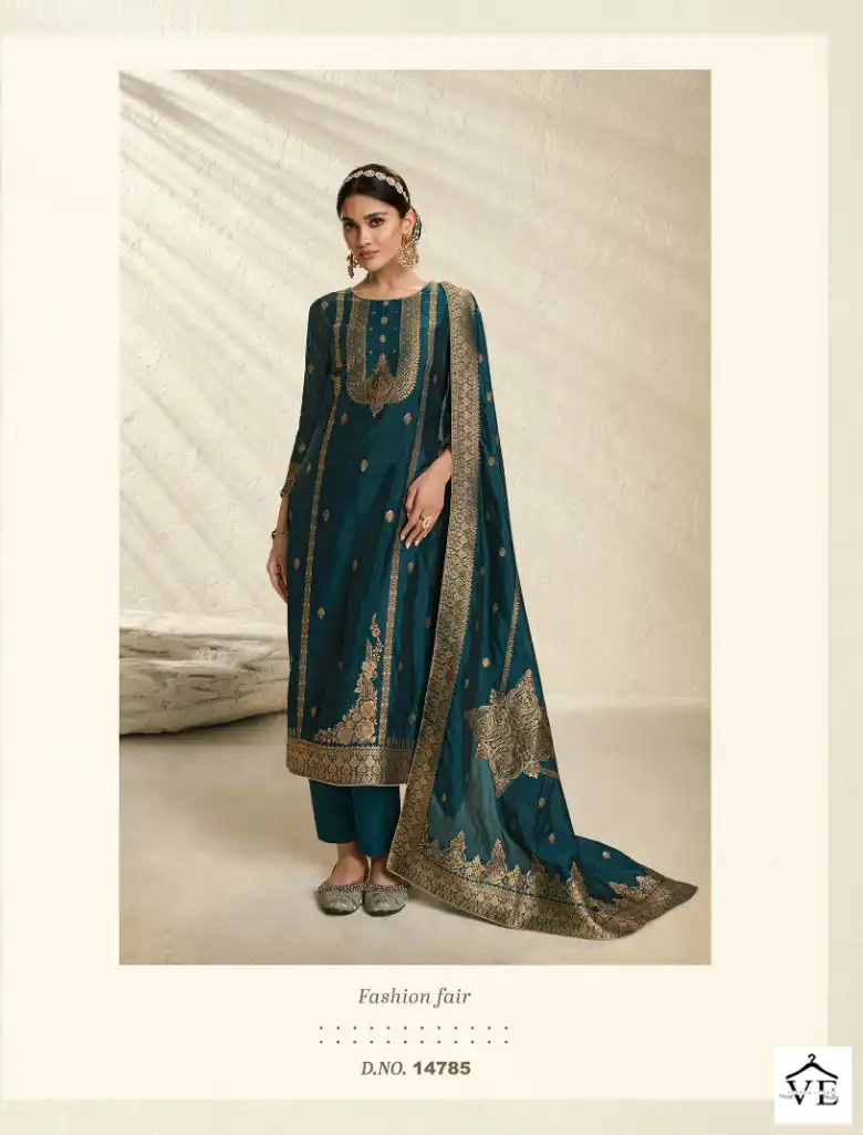 Zisa Silky 3 Bamberg Silk Wholesale Designer Salwar Suit Catalog — Wholesale Salwar Suits, MPA wholesale from Surat — view 7