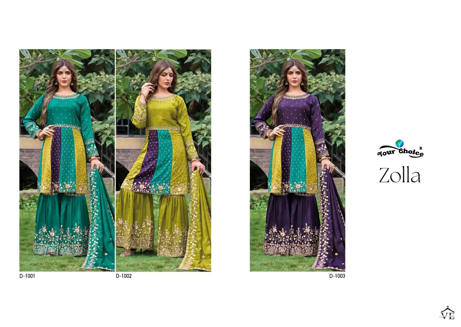 Your Choice Zolla Premium Silk Wholesale Peplum Style Readymade Suits Catalog — Wholesale Salwar Suits, MPA wholesale from Surat — view 4