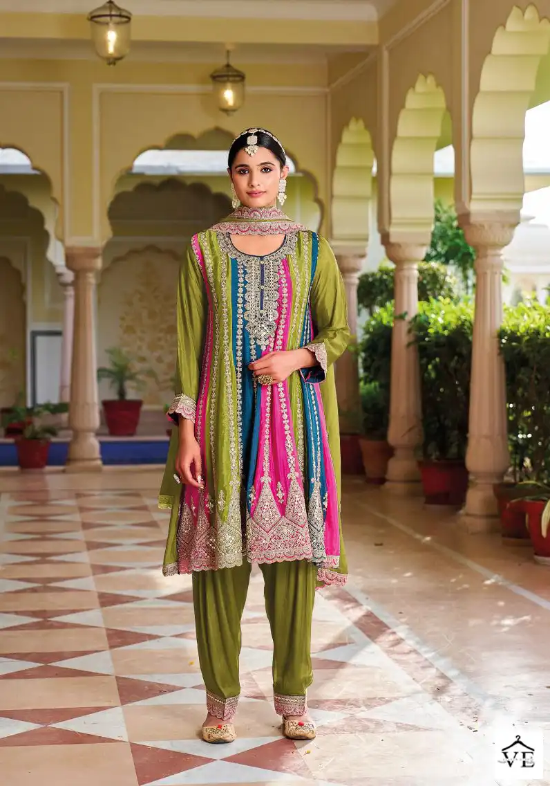 Your Choice Zoyaa Blooming Chinon Wholesale Designer Readymade Salwar Suit Catalog — Wholesale Salwar Suits, MPA wholesale from Surat - Gallery Image 2