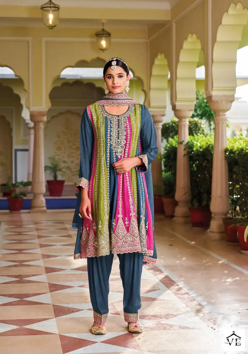 Your Choice Zoyaa Blooming Chinon Wholesale Designer Readymade Salwar Suit Catalog — Wholesale Salwar Suits, MPA wholesale from Surat - Gallery Image 3