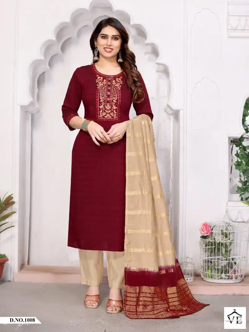 Sharda Zyana Silk Premium Cheks Silk Wholesale Designer Readymade Salwar Suit Catalog — Wholesale Salwar Suits, MPA wholesale from Surat - Gallery Image 2