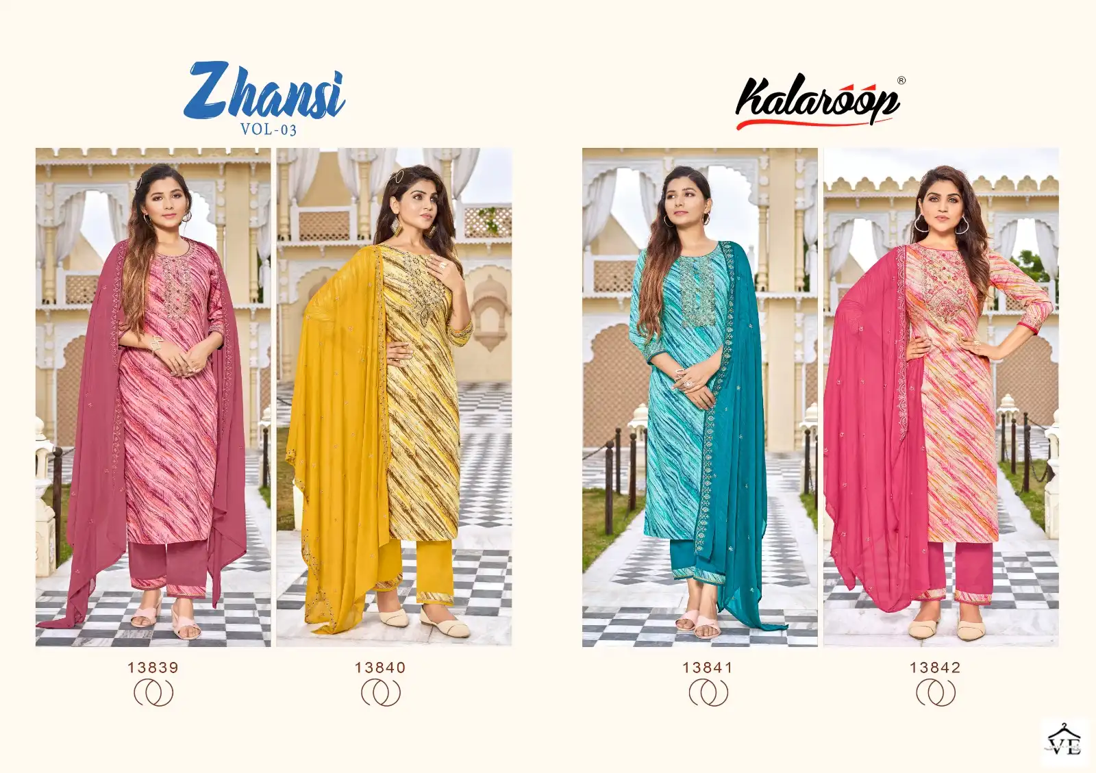 Kalaroop Zhansi Vol 3 Heavy Jam Cottan Wholesale Readymade Salwar Suit Catalog — Wholesale Salwar Suits, MPA wholesale from Surat — view 5