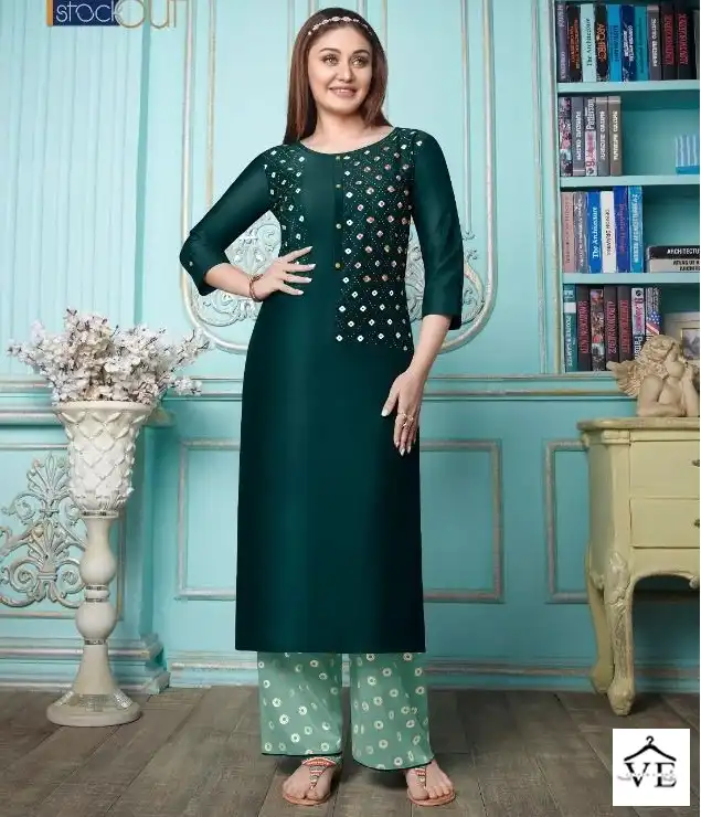 StockOut Zoya Vol 5 Bamber Silk Wholesale Kurti With Plazzo Catalog — Wholesale Kurtis, MPA wholesale from Surat — view 1