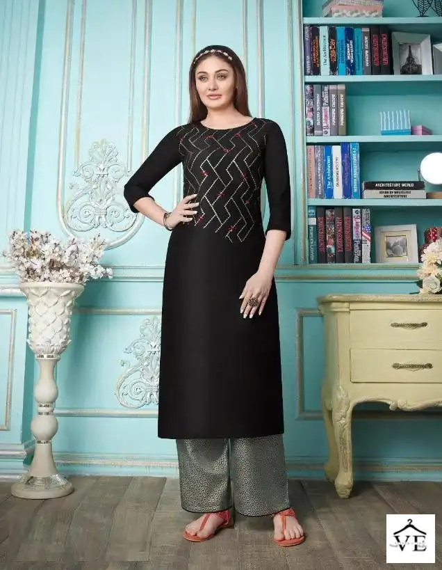 StockOut Zoya Vol 5 Bamber Silk Wholesale Kurti With Plazzo Catalog — Wholesale Kurtis, MPA wholesale from Surat - Gallery Image 4