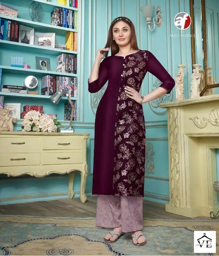 StockOut Zoya Vol 5 Bamber Silk Wholesale Kurti With Plazzo Catalog — Wholesale Kurtis, MPA wholesale from Surat - Gallery Image 5