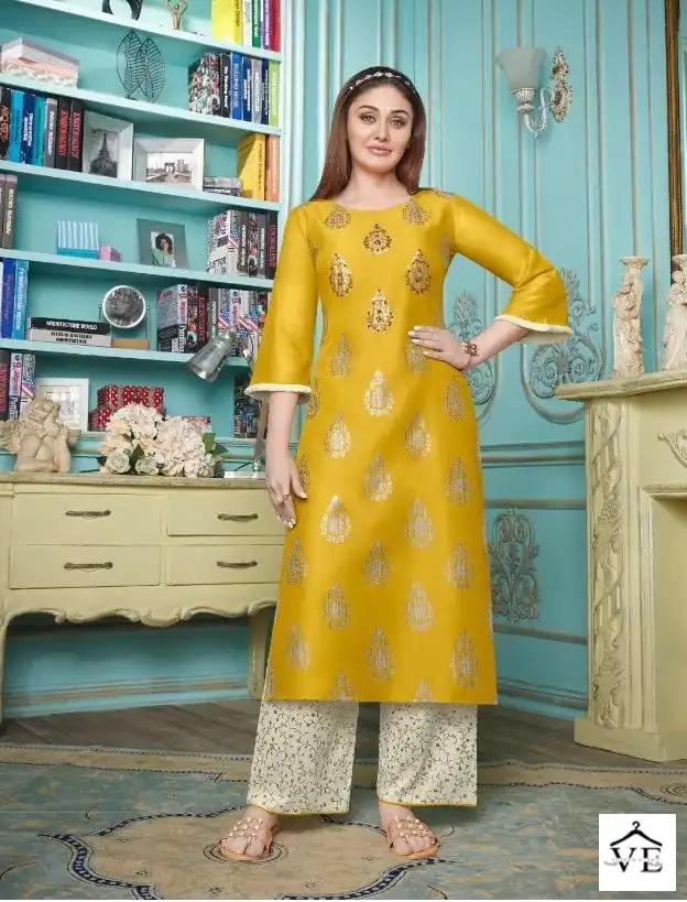 StockOut Zoya Vol 5 Bamber Silk Wholesale Kurti With Plazzo Catalog — Wholesale Kurtis, MPA wholesale from Surat - Gallery Image 6