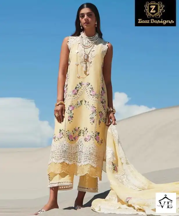 Ziaaz 342 Cotton Wholesale Pakistani Suit — Wholesale Salwar Suits, MPA wholesale from Surat — view 1