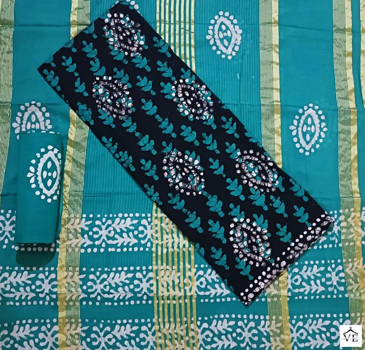 Jj Popllin Wax Batik Suits Cotton Wholesale Salwar Suit Catalog — Wholesale Salwar Suits, MPA wholesale from Surat - Gallery Image 11