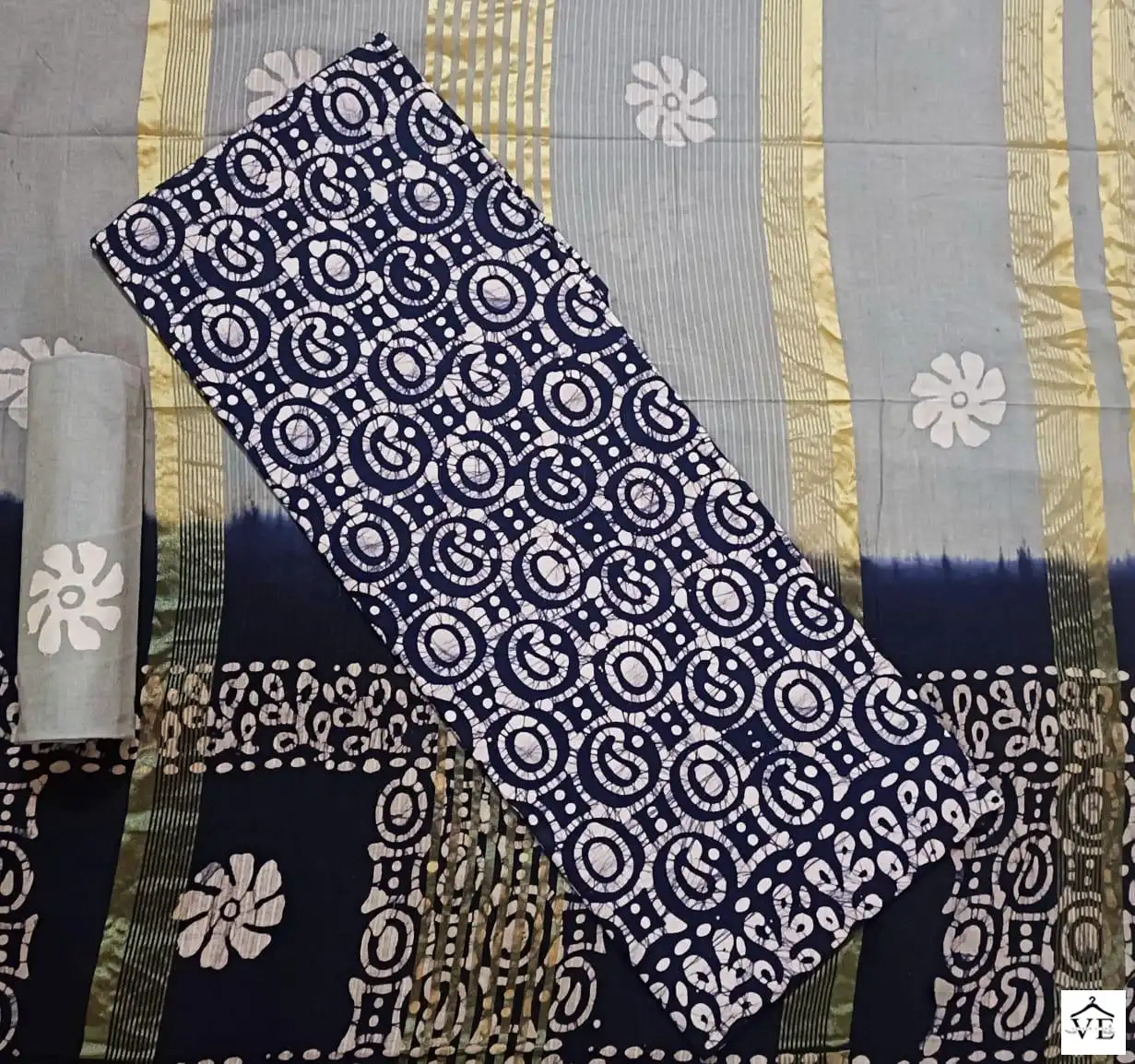 Jj Popllin Wax Batik Suits Cotton Wholesale Salwar Suit Catalog — Wholesale Salwar Suits, MPA wholesale from Surat - Gallery Image 5