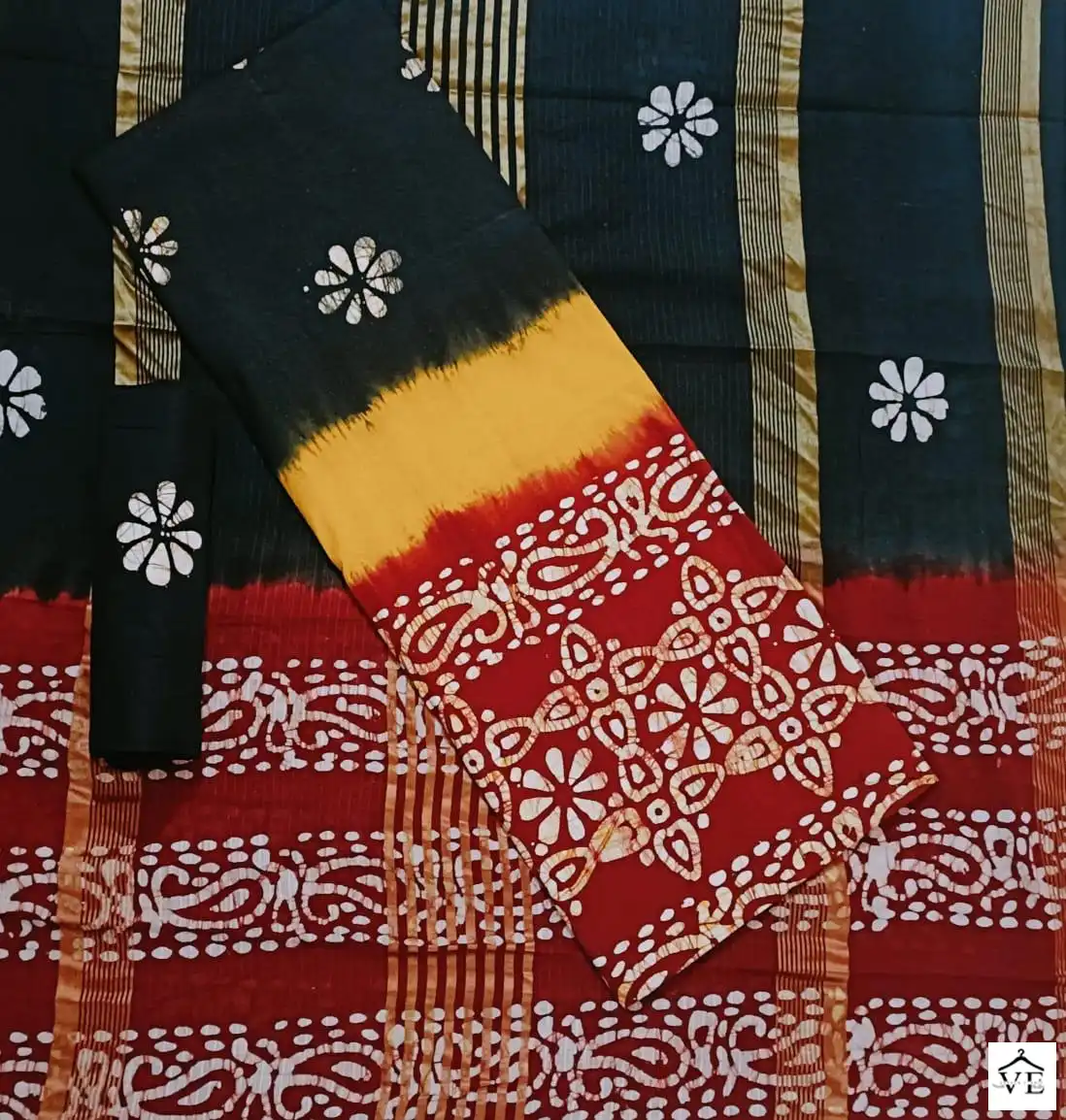 Jj Popllin Wax Batik Suits Cotton Wholesale Salwar Suit Catalog — Wholesale Salwar Suits, MPA wholesale from Surat - Gallery Image 7