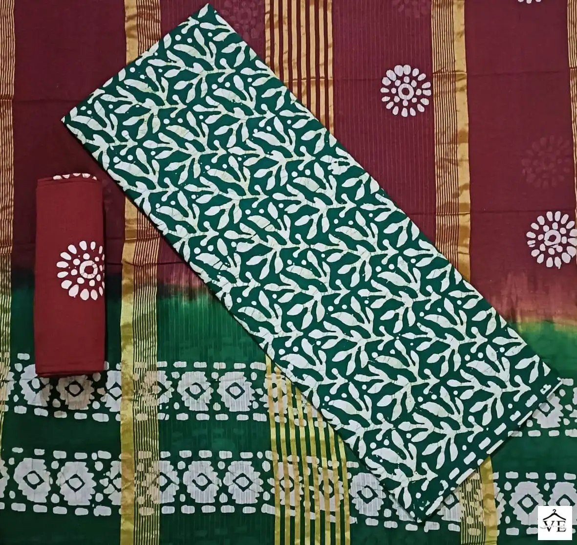 Jj Popllin Wax Batik Suits Cotton Wholesale Salwar Suit Catalog — Wholesale Salwar Suits, MPA wholesale from Surat - Gallery Image 8