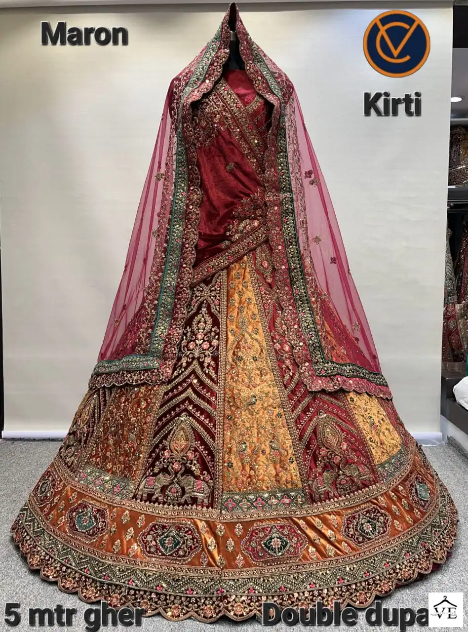 Vaishnavi Kirti Series Designer Wholesale Bridal Lehenga Catalog — Wholesale Lehenga, MPA wholesale from Surat — view 4