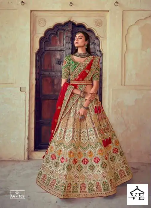 Tathastu 110 Series Aanara Heavy Bridal Wholesale Lehenga Catalog — Wholesale Lehenga, MPA wholesale from Surat — view 5