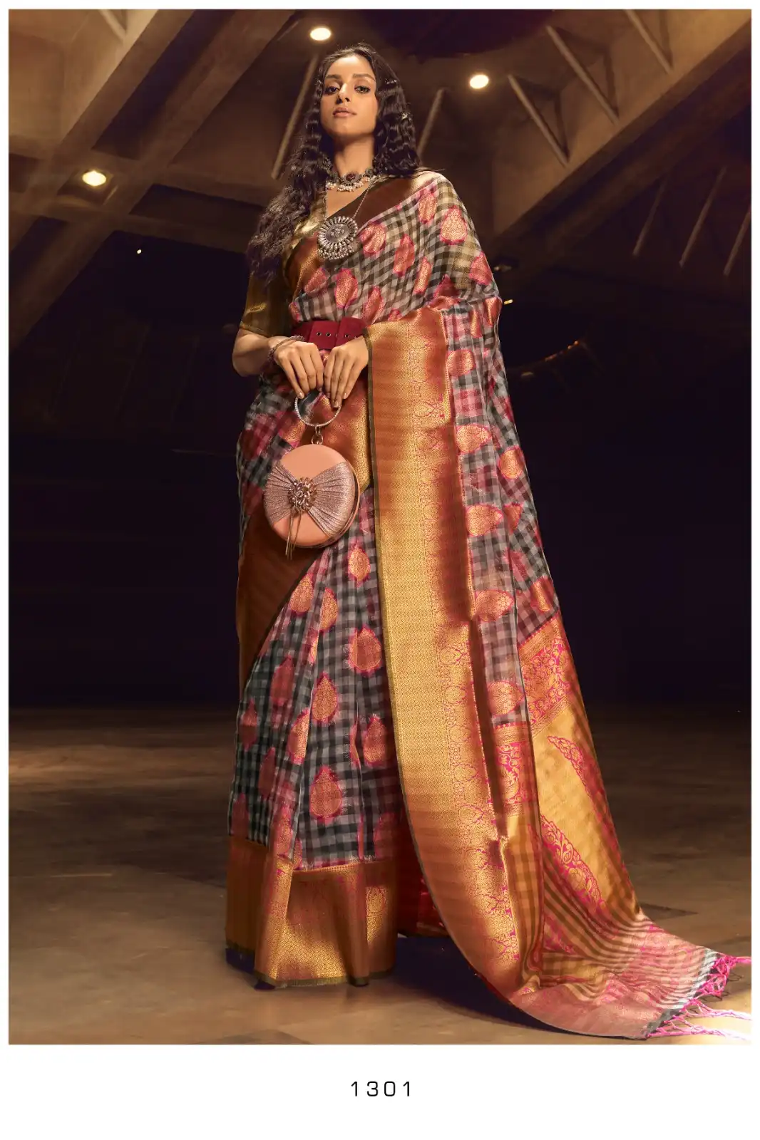 RF 1300 Series Handloom Weaving Silk Wholesale Sarees — Wholesale Sarees, MPA wholesale from Surat - Gallery Image 3