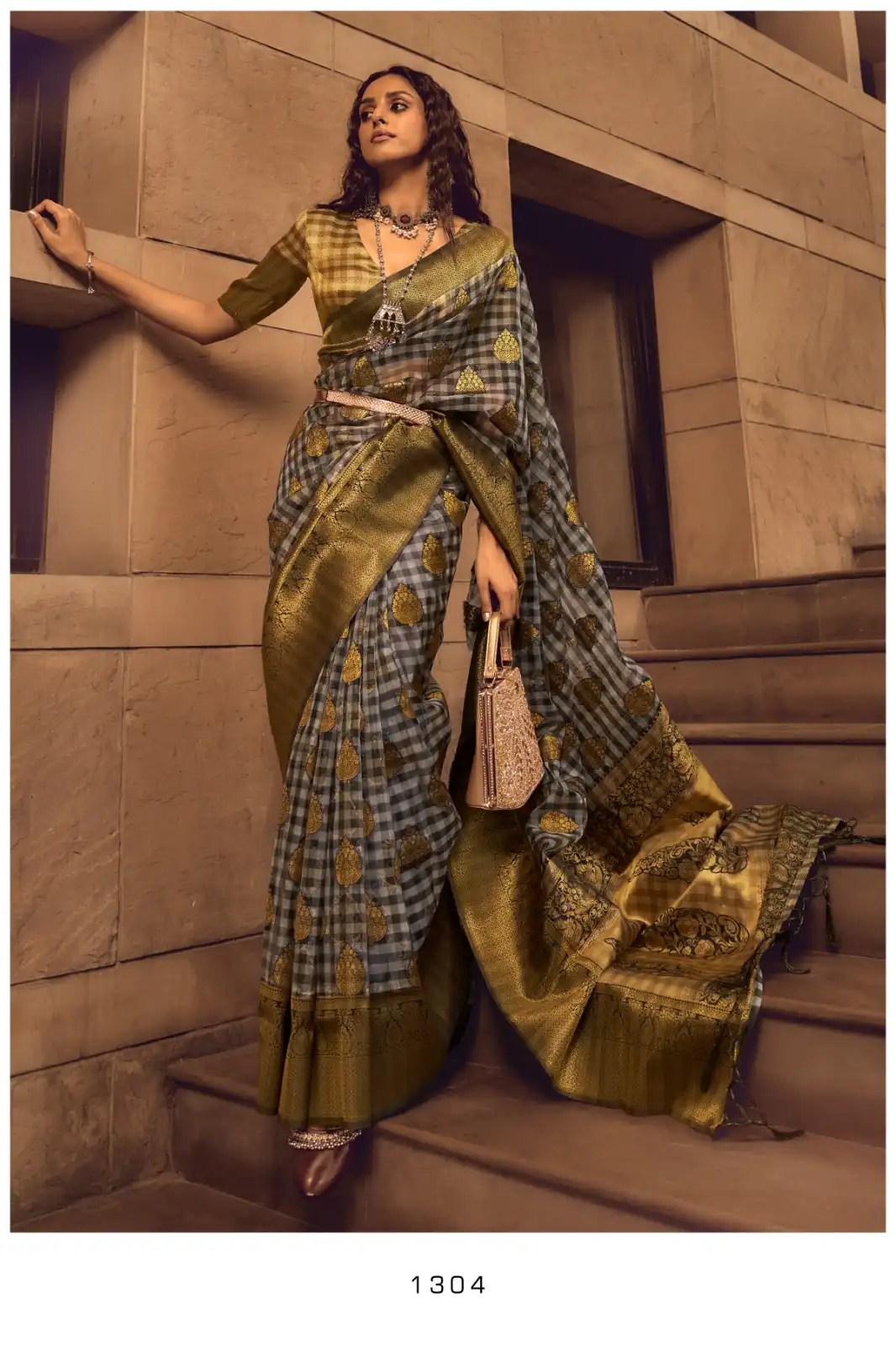 RF 1300 Series Handloom Weaving Silk Wholesale Sarees — Wholesale Sarees, MPA wholesale from Surat - Gallery Image 6