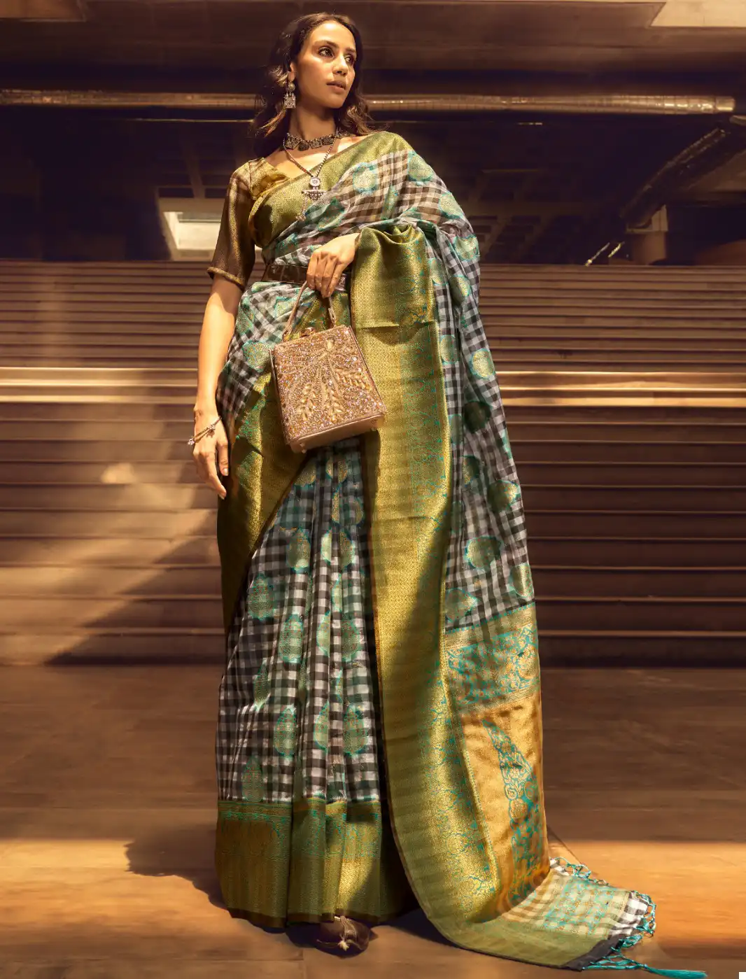 RF 1300 Series Handloom Weaving Silk Wholesale Sarees — Wholesale Sarees, MPA wholesale from Surat — view 1