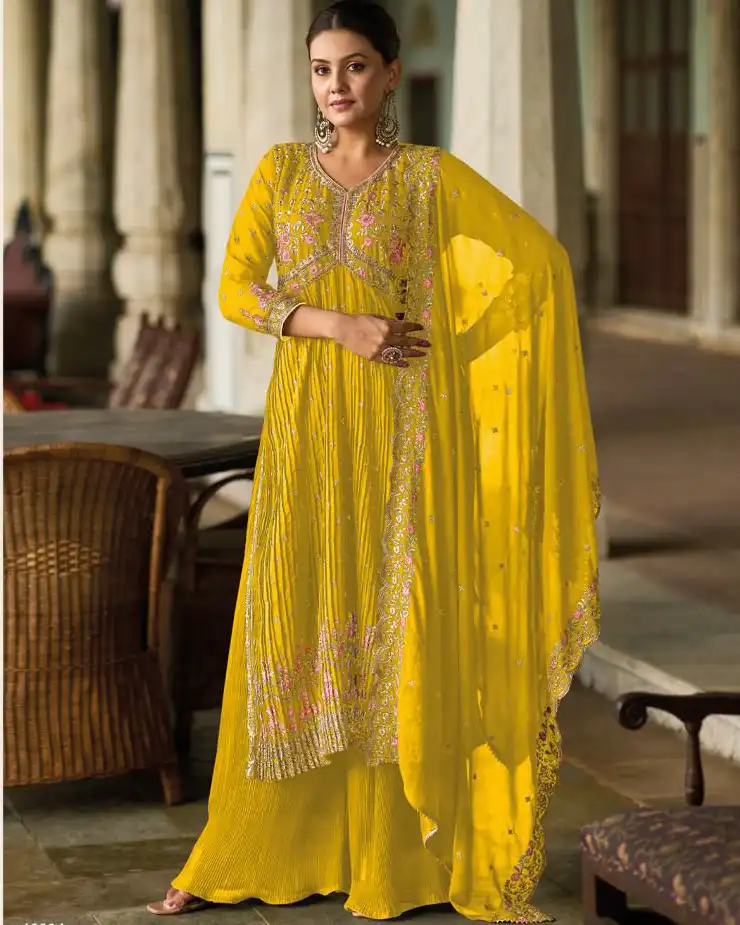 Your Choice Nasha Blooming Georgette Wholesale Designer Festive Wear Readymade Salwar Suit Catalog — Wholesale Salwar Suits, MPA wholesale from Surat — view 1