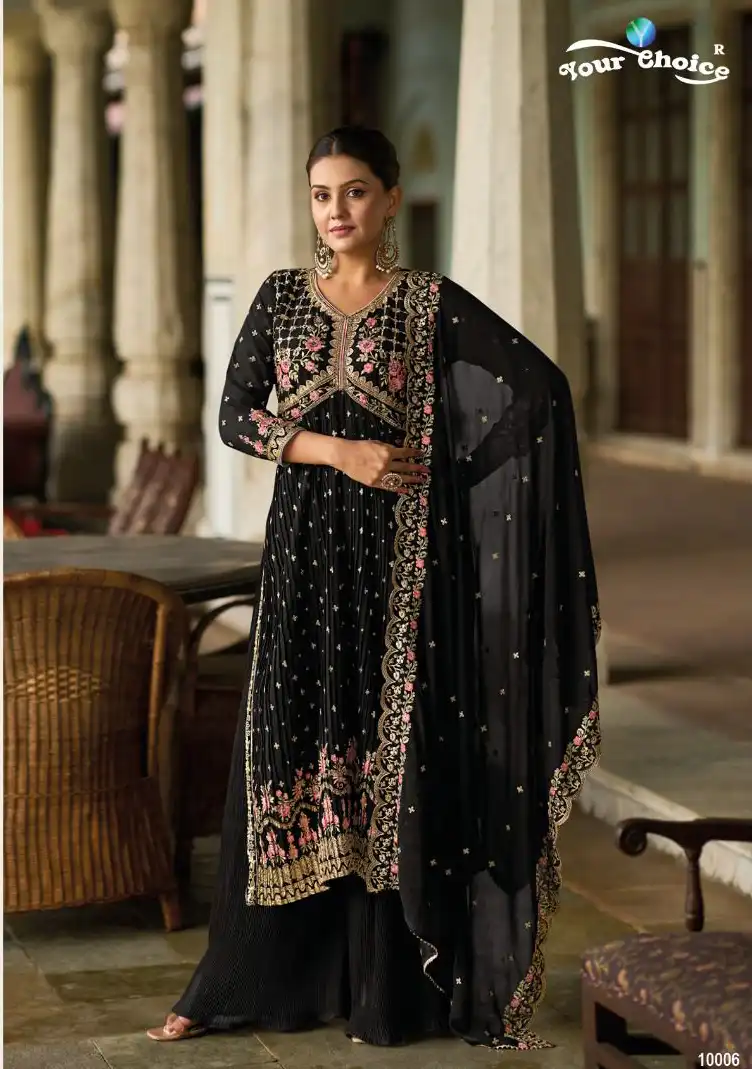 Your Choice Nasha Blooming Georgette Wholesale Designer Festive Wear Readymade Salwar Suit Catalog — Wholesale Salwar Suits, MPA wholesale from Surat - Gallery Image 5
