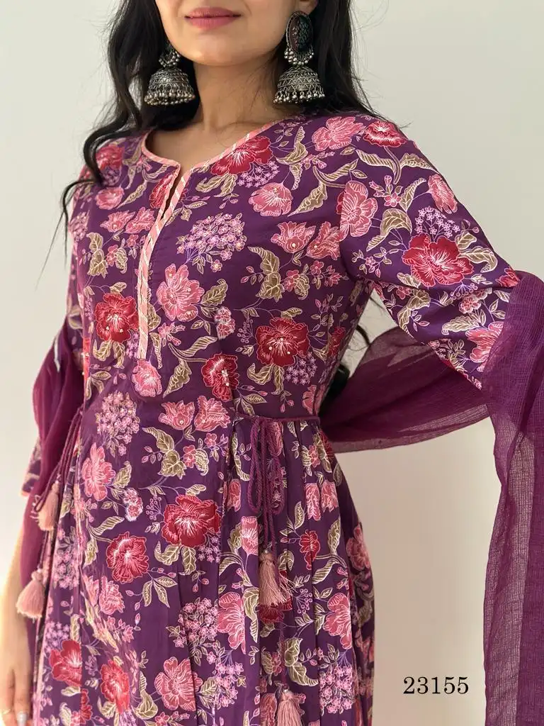 Vardan Ethnic Indira 23155 Cambric Cotton Wholesale Readymade Salwar Suit Catalog — Wholesale Salwar Suits, MPA wholesale from Surat — view 2