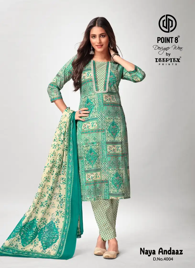 Deeptex Naya Andaaz Vol 4 Cotton Wholesale Readymade Salwar Suit Catalog — Wholesale Salwar Suits, Deeptex wholesale from Surat - Gallery Image 2