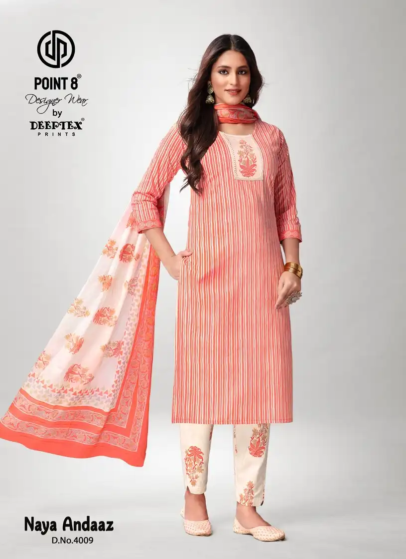 Deeptex Naya Andaaz Vol 4 Cotton Wholesale Readymade Salwar Suit Catalog — Wholesale Salwar Suits, Deeptex wholesale from Surat - Gallery Image 5