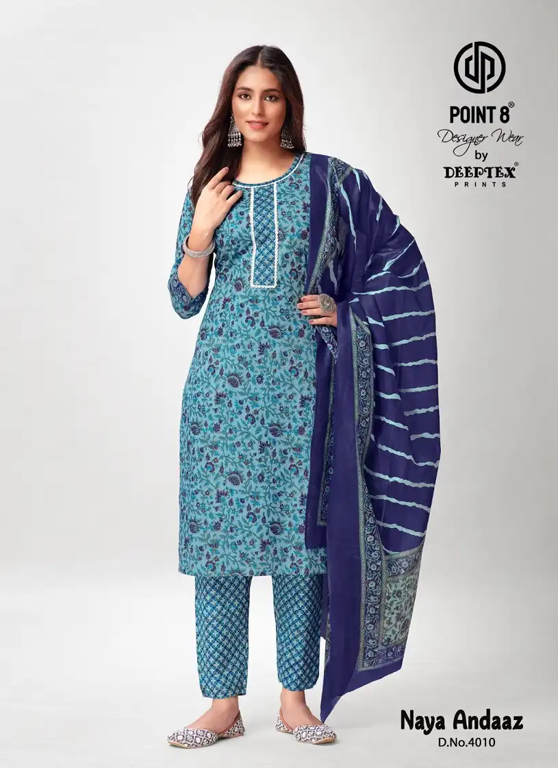Deeptex Naya Andaaz Vol 4 Cotton Wholesale Readymade Salwar Suit Catalog — Wholesale Salwar Suits, Deeptex wholesale from Surat - Gallery Image 6