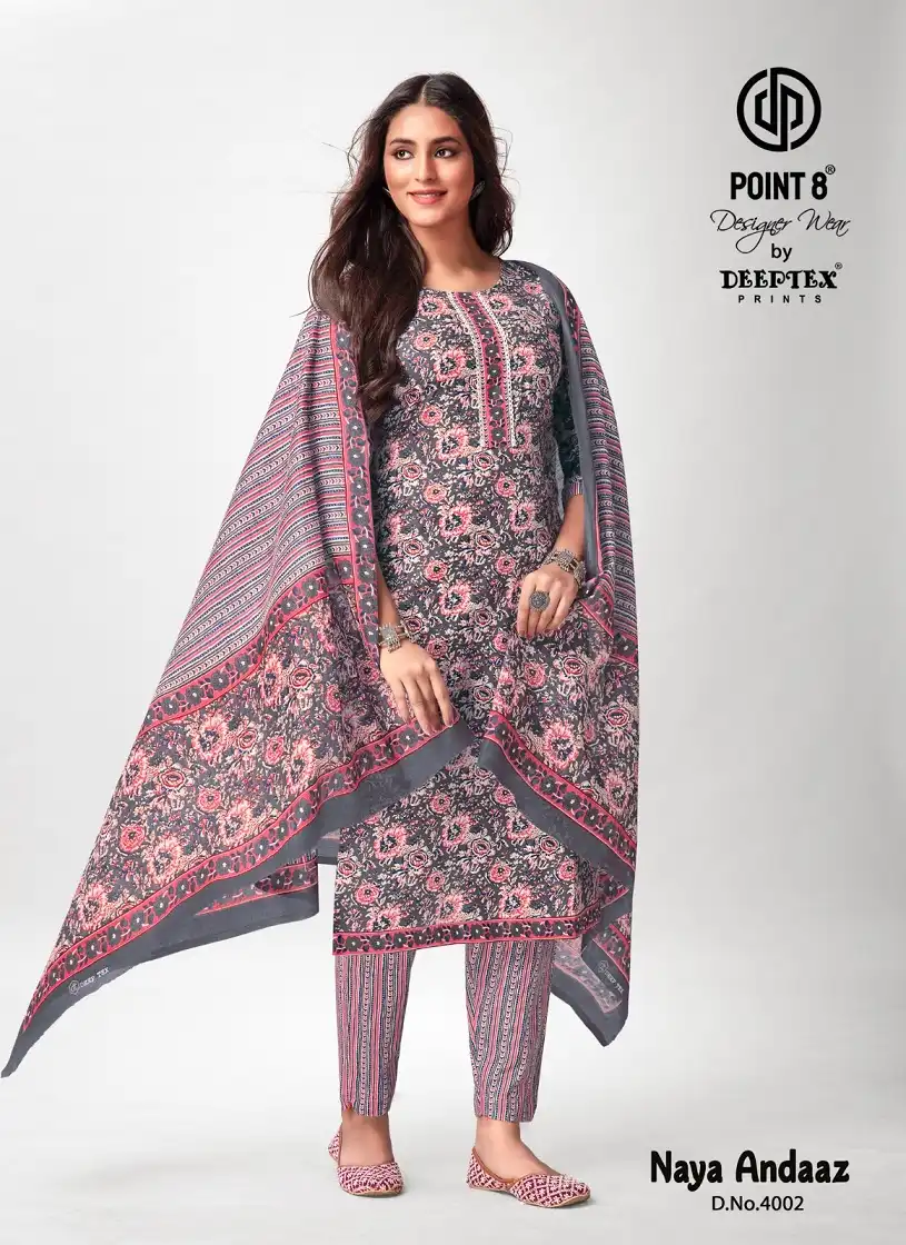 Deeptex Naya Andaaz Vol 4 Cotton Wholesale Readymade Salwar Suit Catalog — Wholesale Salwar Suits, Deeptex wholesale from Surat - Gallery Image 7
