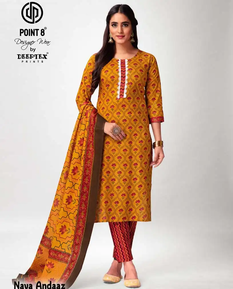 Deeptex Naya Andaaz Vol 4 Cotton Wholesale Readymade Salwar Suit Catalog — Wholesale Salwar Suits, Deeptex wholesale from Surat - Gallery Image 8