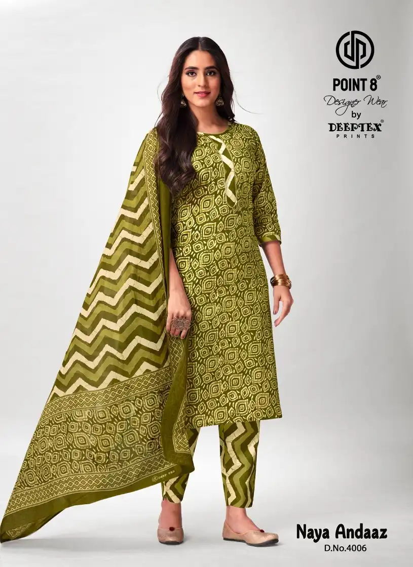 Deeptex Naya Andaaz Vol 4 Cotton Wholesale Readymade Salwar Suit Catalog — Wholesale Salwar Suits, Deeptex wholesale from Surat - Gallery Image 9