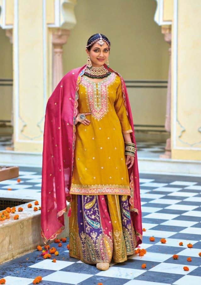 Eba Safrron Vol 3 Premium Silk Wholesale Designer Readymade Salwar Suit Catalog — Wholesale Salwar Suits, Eba Lifestyle wholesale from Surat - Gallery Image 2