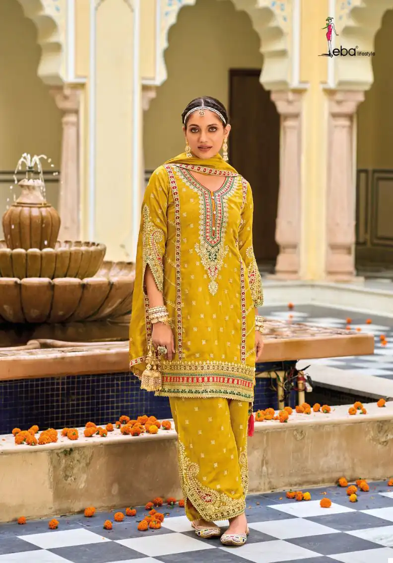 Eba Vaani Premium Silk Wholesale Designer Readymade Salwar Suit Catalog — Wholesale Salwar Suits, Eba Lifestyle wholesale from Surat - Gallery Image 2