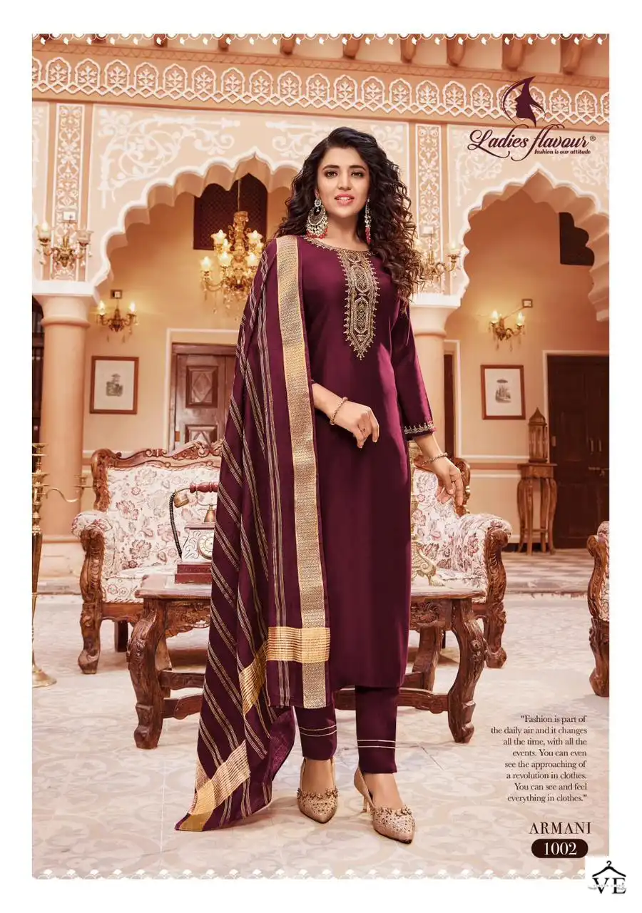 Ladies Flavour Armani Viscose Wholesale Readymade Salwar Suit Catalog — Wholesale Salwar Suits, MPA wholesale from Surat - Gallery Image 4