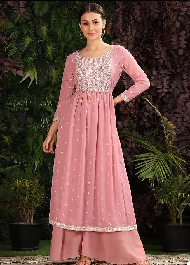 Kf Yanaya 004 A To D Georgette Wholesale Readymade Salwar Suit Catalog — Wholesale Salwar Suits, MPA wholesale from Surat - Gallery Image 2