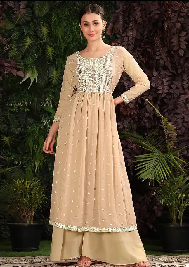 Kf Yanaya 004 A To D Georgette Wholesale Readymade Salwar Suit Catalog — Wholesale Salwar Suits, MPA wholesale from Surat - Gallery Image 3