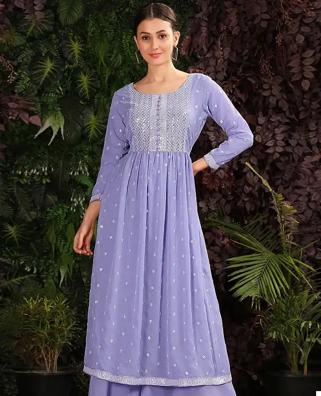Kf Yanaya 004 A To D Georgette Wholesale Readymade Salwar Suit Catalog — Wholesale Salwar Suits, MPA wholesale from Surat — view 1