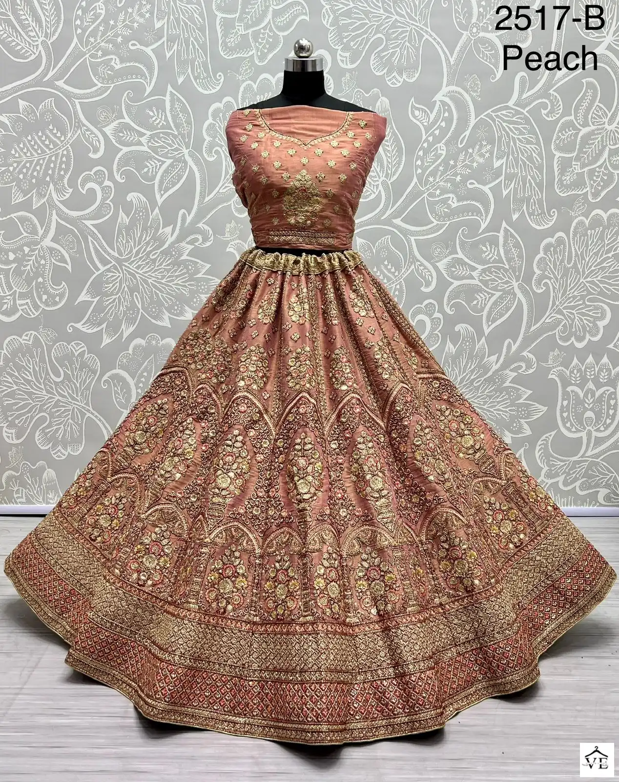 Anjani Art 2517 Bridal Net Wholesale Bridal Lehenga — Wholesale Lehenga, MPA wholesale from Surat - Gallery Image 2