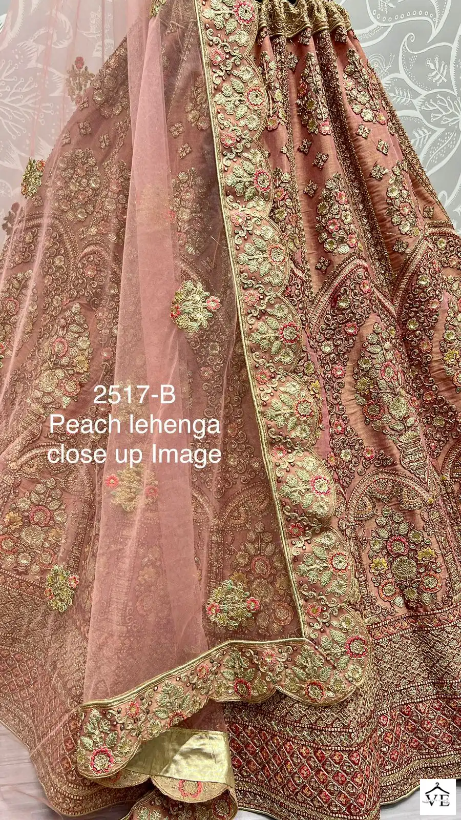 Anjani Art 2517 Bridal Net Wholesale Bridal Lehenga — Wholesale Lehenga, MPA wholesale from Surat - Gallery Image 4