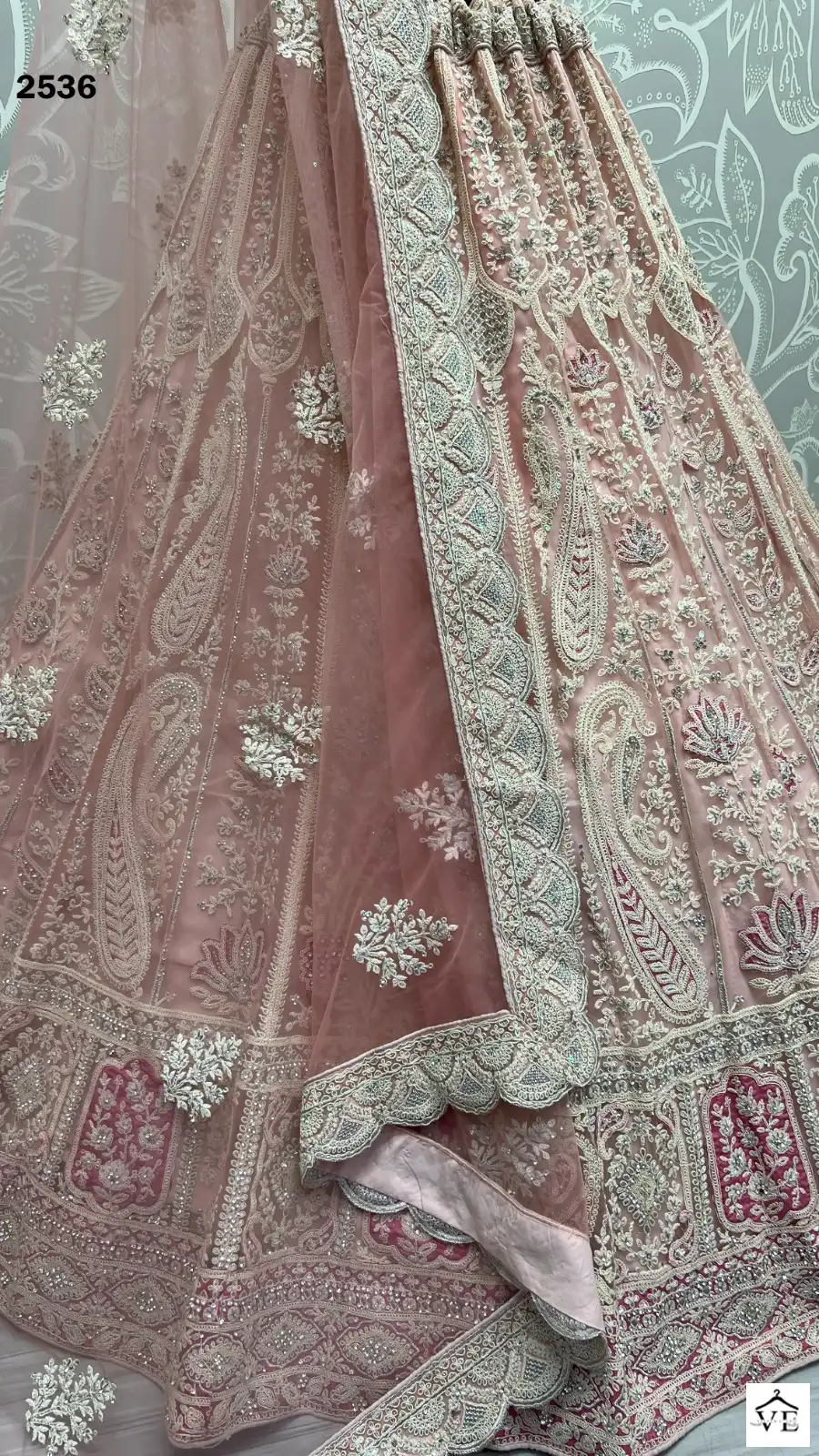 Anjani Art 2536 Net Wholesale Bridal Lehenga — Wholesale Lehenga, MPA wholesale from Surat - Gallery Image 4