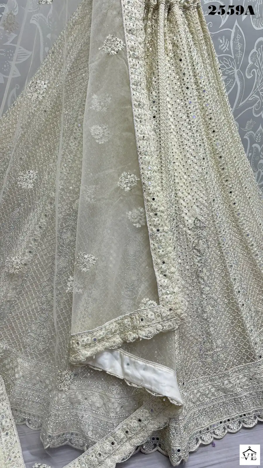 Anjani Art 2559 Heavy Net Wholesale Bridal Lehenga Catalog — Wholesale Lehenga, MPA wholesale from Surat - Gallery Image 3