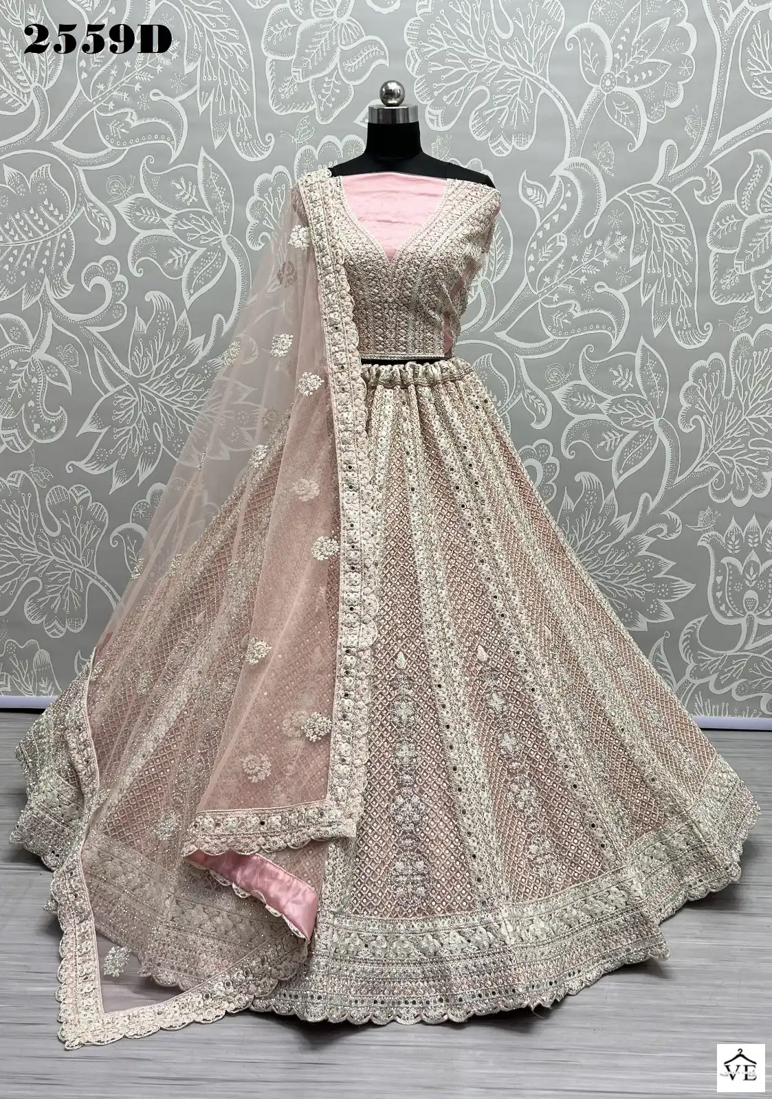 Anjani Art 2559 Heavy Net Wholesale Bridal Lehenga Catalog — Wholesale Lehenga, MPA wholesale from Surat - Gallery Image 10