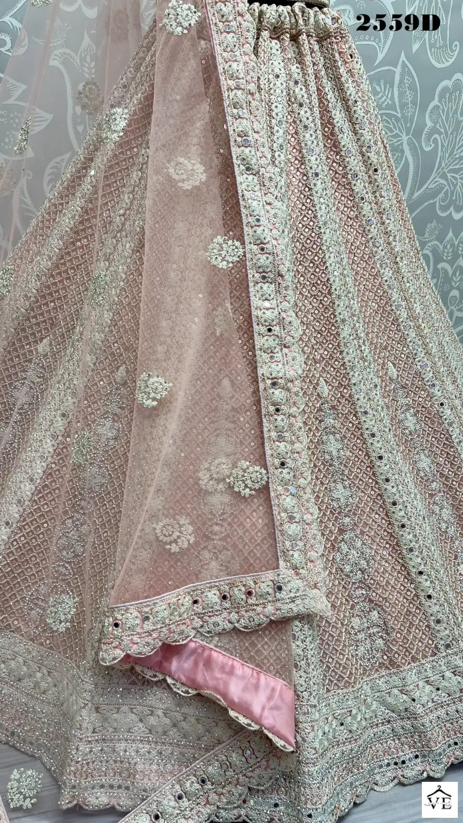 Anjani Art 2559 Heavy Net Wholesale Bridal Lehenga Catalog — Wholesale Lehenga, MPA wholesale from Surat - Gallery Image 13