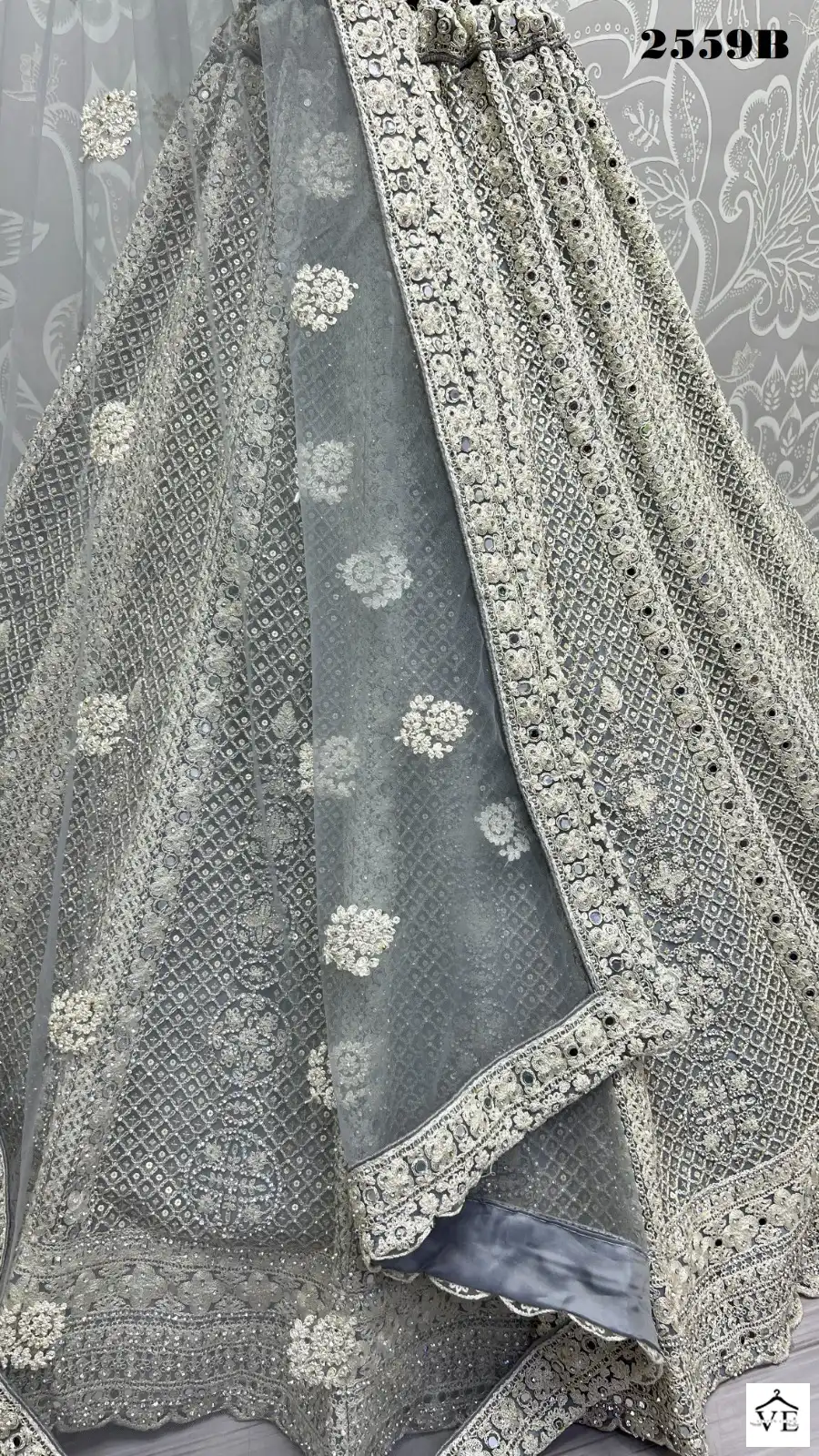 Anjani Art 2559 Heavy Net Wholesale Bridal Lehenga Catalog — Wholesale Lehenga, MPA wholesale from Surat - Gallery Image 8
