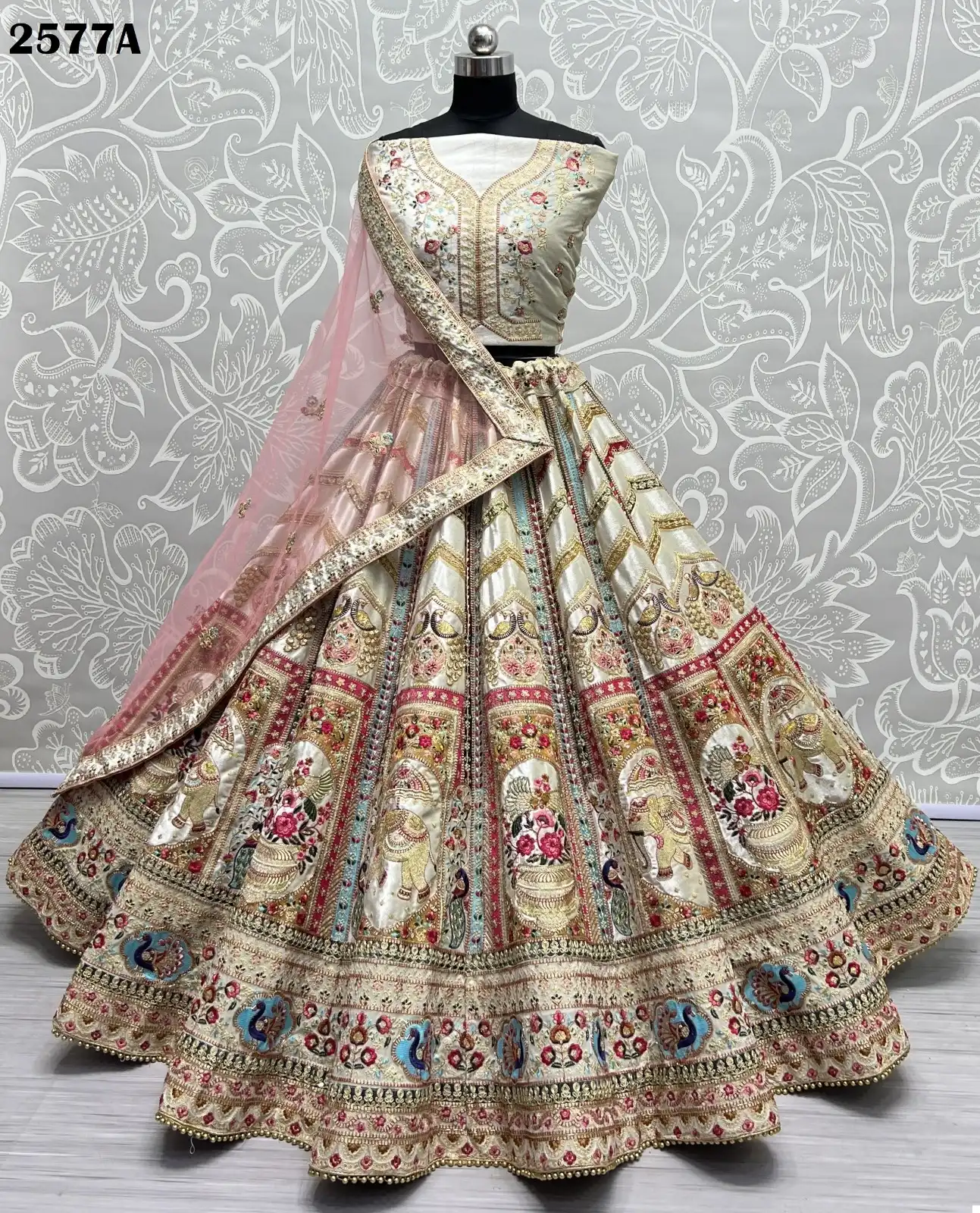Anjani Art 2577 Velvet Wholesale Bridal Lehenga Catalog — Wholesale Lehenga, MPA wholesale from Surat - Gallery Image 4
